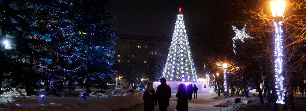 Новогодняя Елка в Новосибирске 2019-2020. Фото: Евгений Аникеев