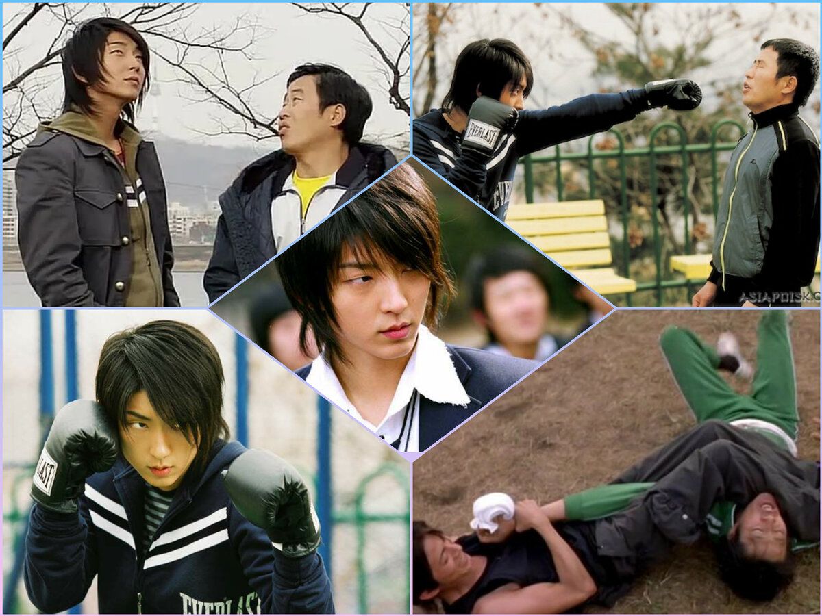 Лети, папочка, лети - коллаж кадров из фильма - тренировки