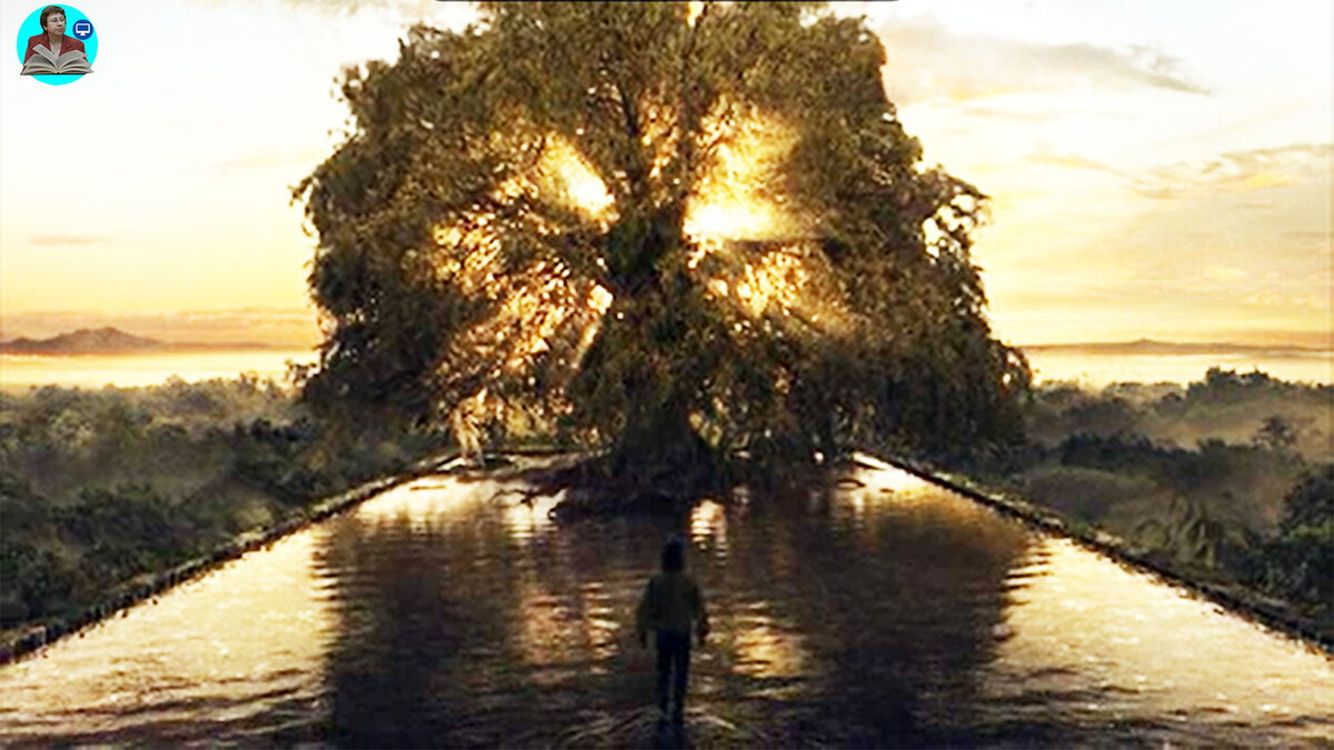 Кадр из фильма "Фонтан". Он находит Дерево Жизни.