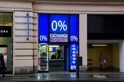 Обменник в Праге 