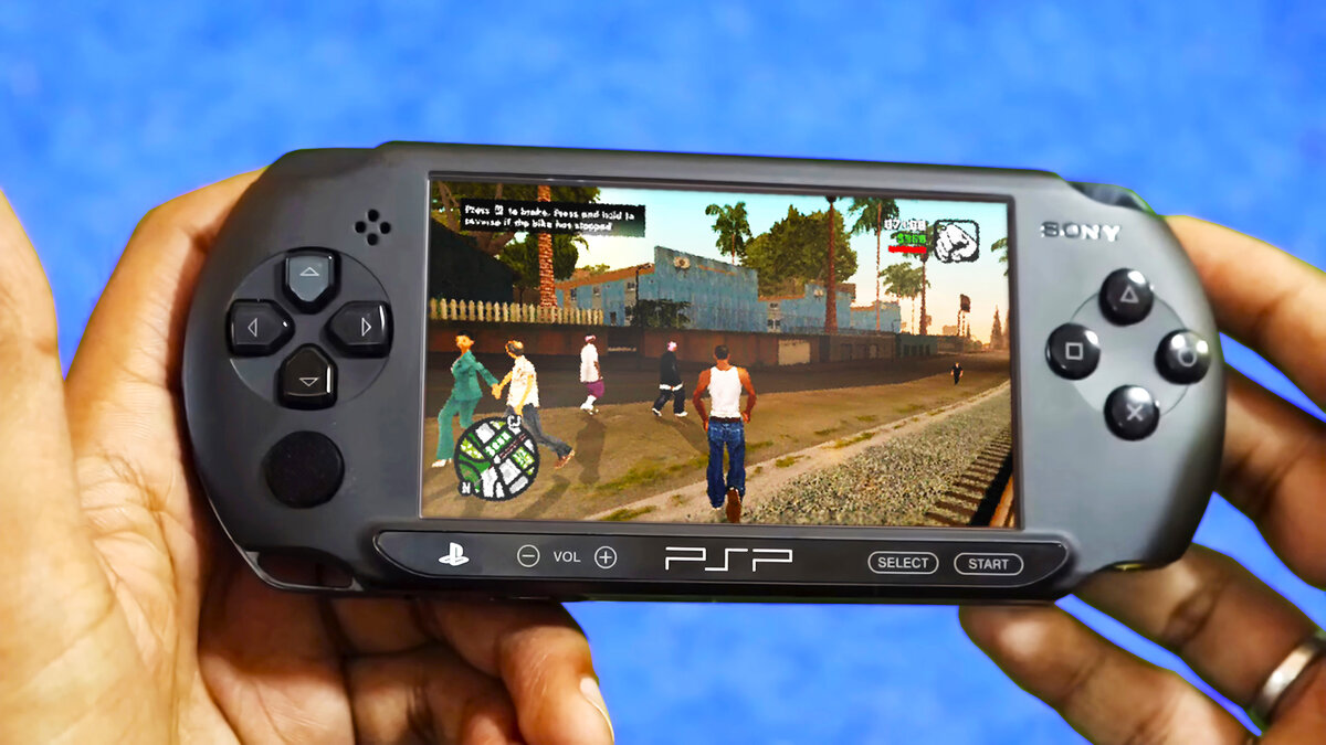 PSP-версия GTA San Andreas.