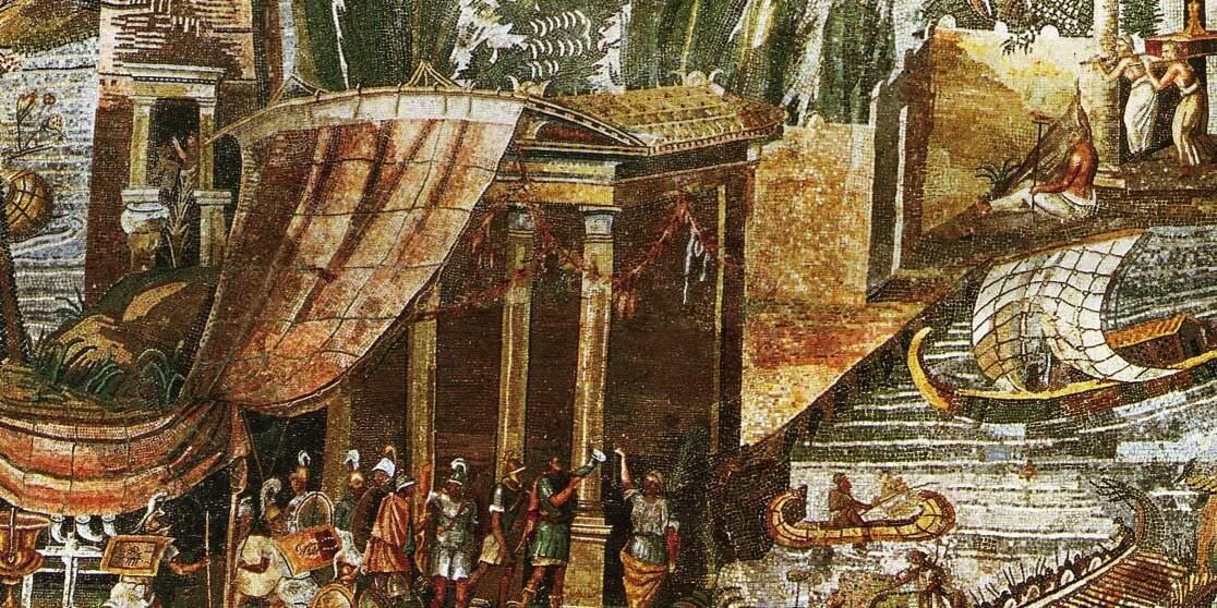 Фрагмент «Нильской мозаики», I в. до н.э.