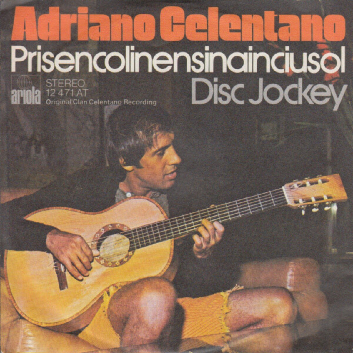 История хита «Prisencolinensinainciusol» от Адриано Челентано (обложка сингла)