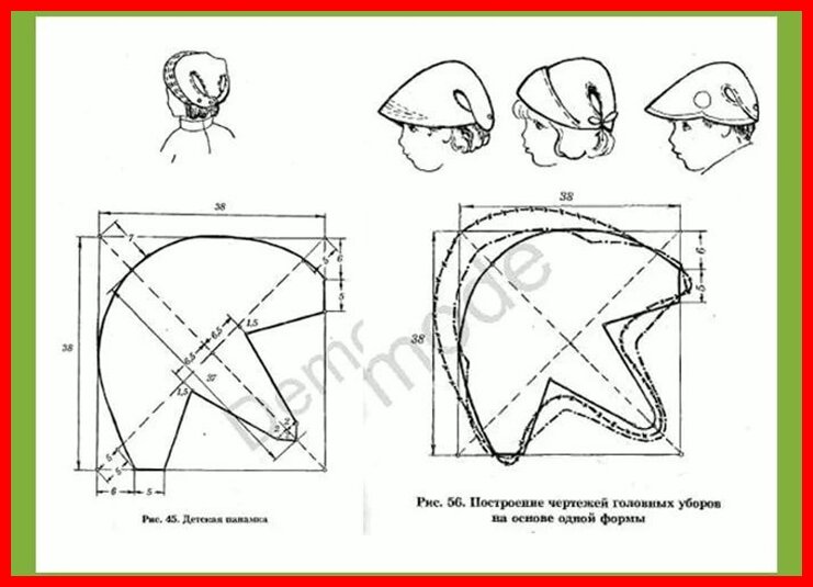 детские панамки советских времен: сшить быстро. стирать и гладить удобно