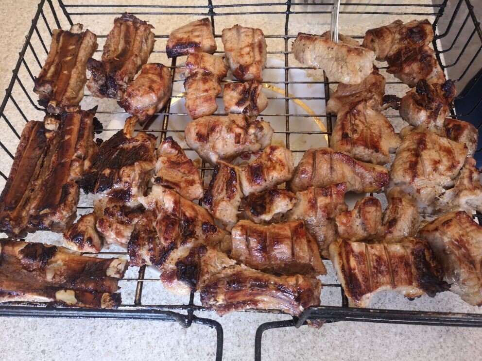 Шашлык из свинины. Фото автора.