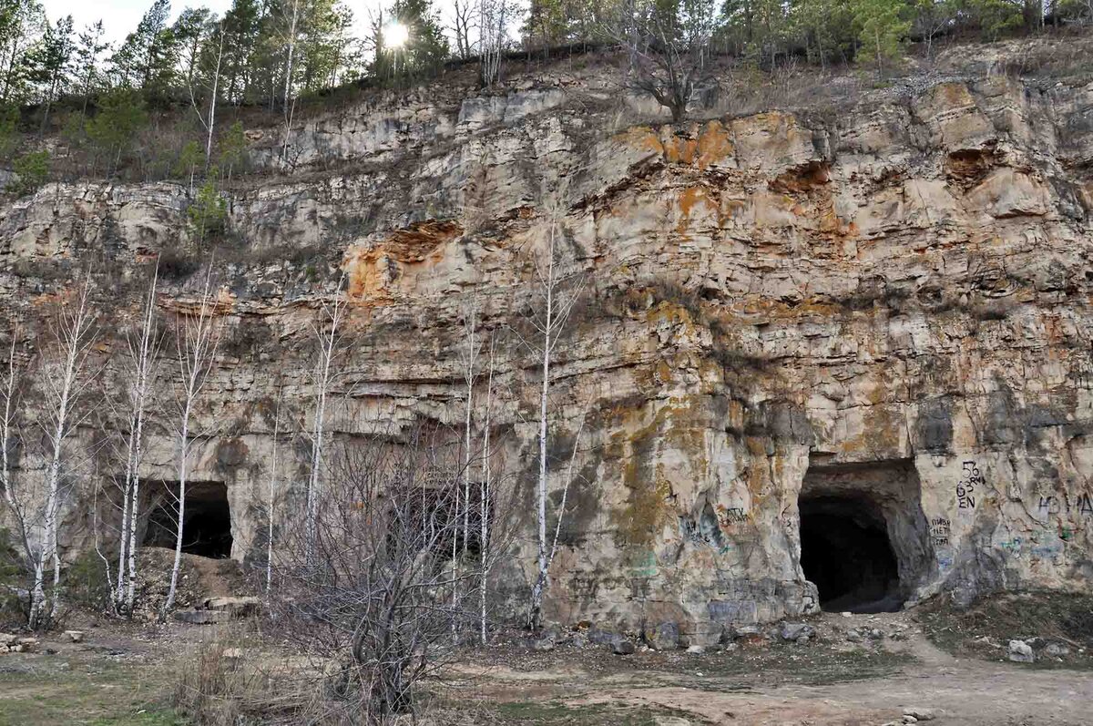 Так выглядит вход в штольни.