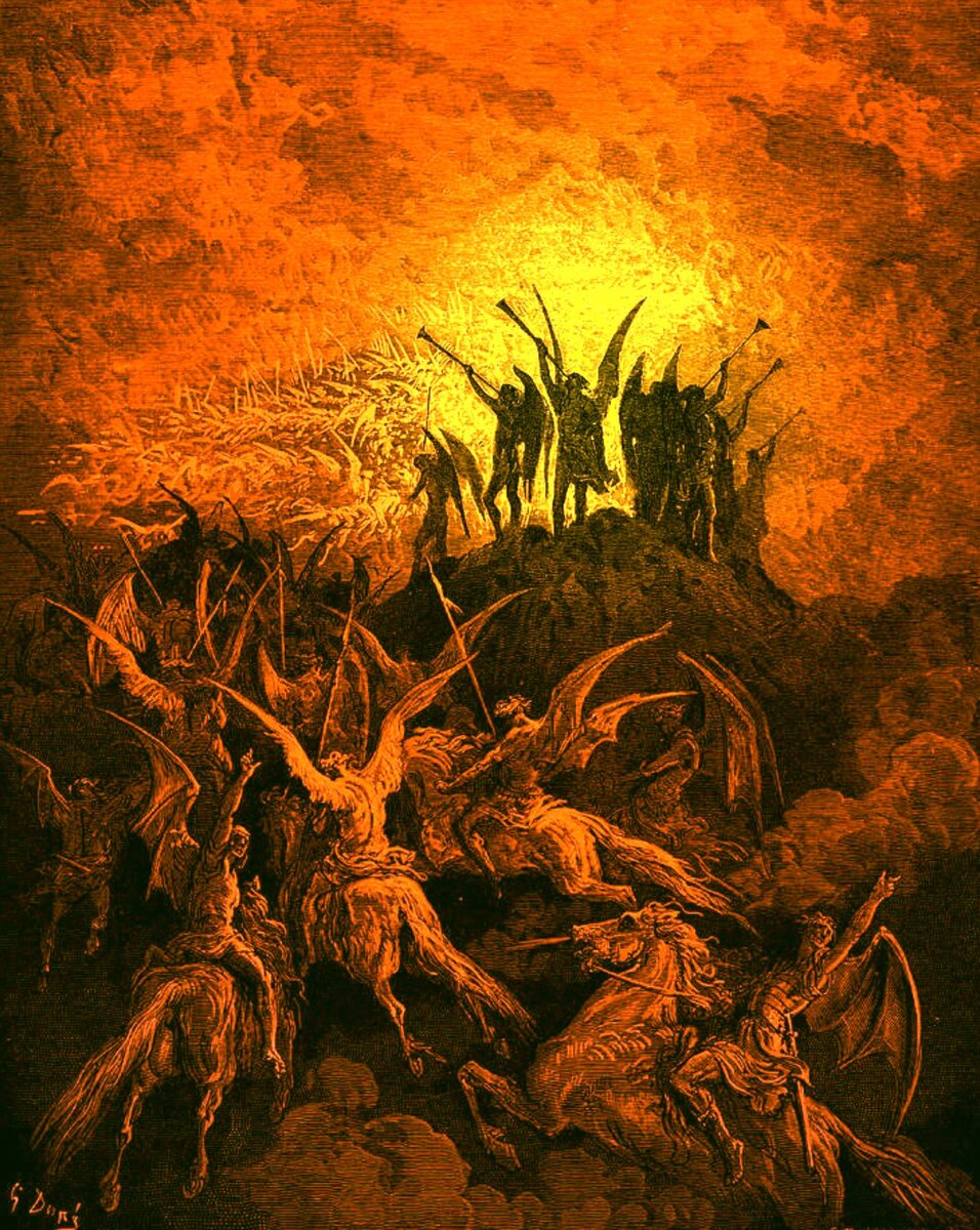 Гюстав Доре 1832 - 1883. Война ангелов (Потерянный рай)