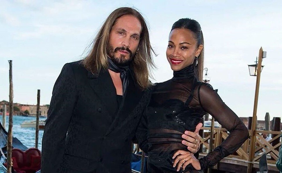 Зои Салдана с мужем. Фото: Instagram, @zoesaldana