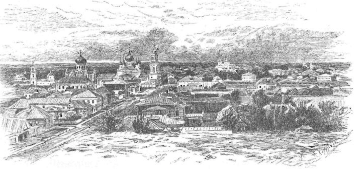 Наш край в 18 веке. Рисунки города Бежецка. Бежецк рисунок.