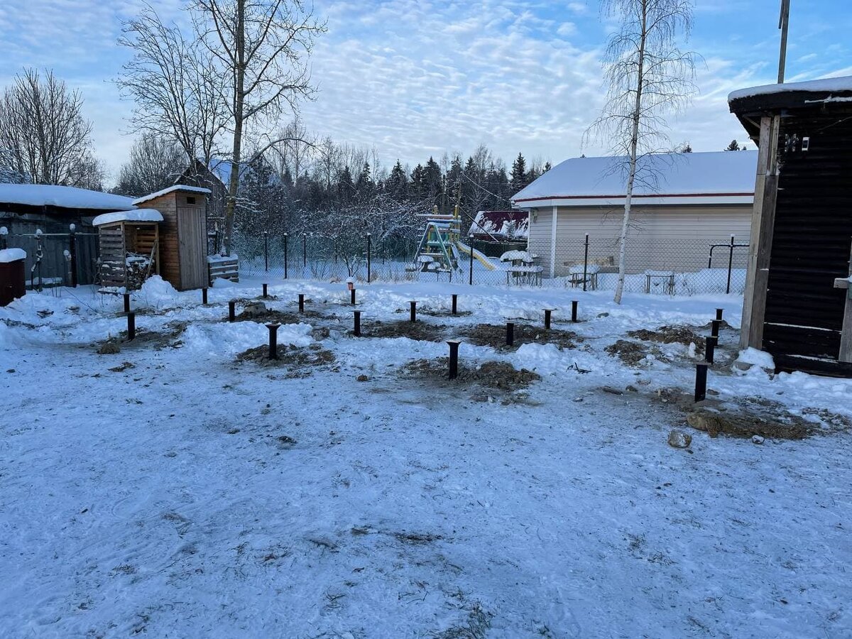 Свайный фундамент для частного дома