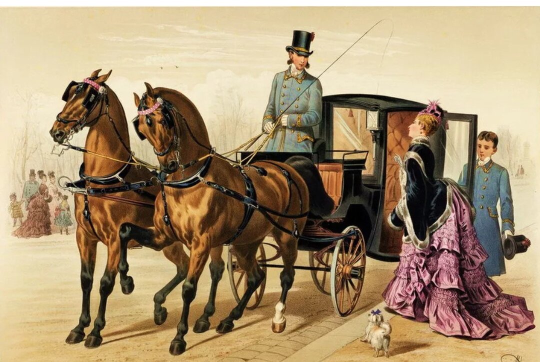 Изображение использовано в иллюстративных целях / English Horses. Худ. Адам Альберт (?), Источник: artpostgallery.ru