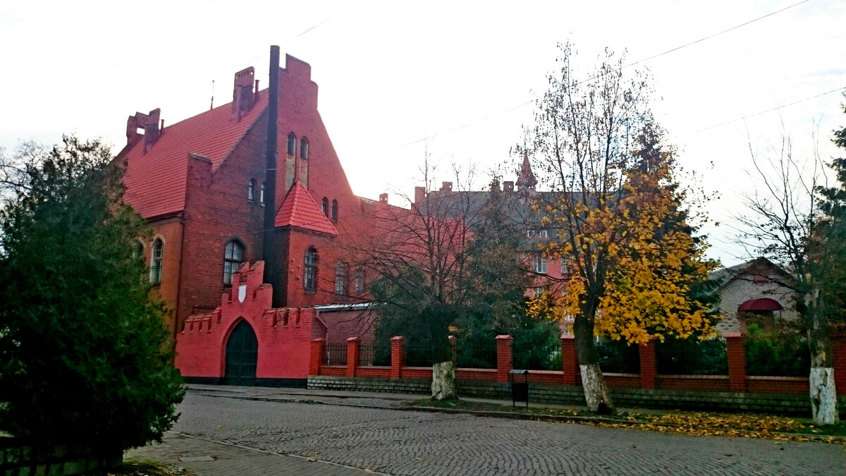 Осень...Обратите внимание на дерево - ровно половина листьев облетело, а ровно половина держится.