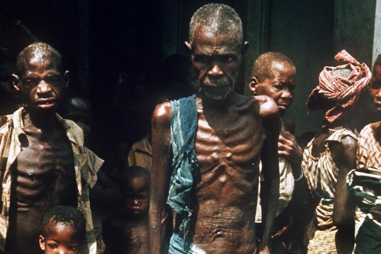 Жители Биафры страдают от голода