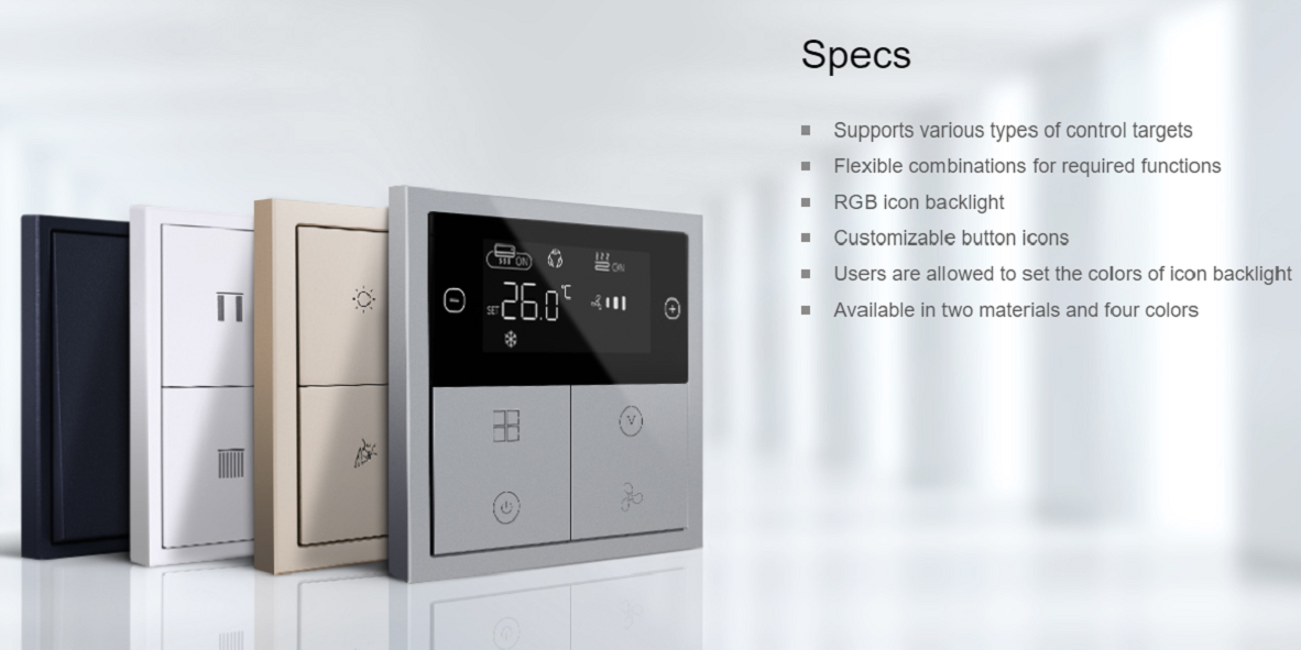 Выключатель-термостат HDL KNX Tile