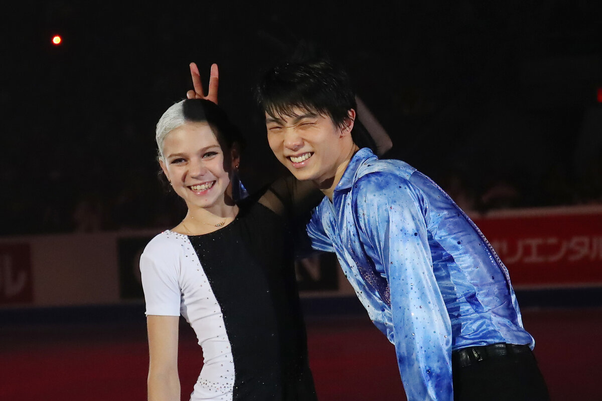 Юдзуру Ханю с Александрой Трусовой