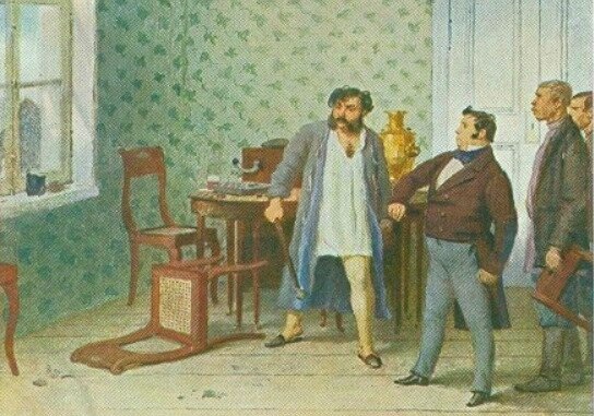 Чичиков у Ноздрёва