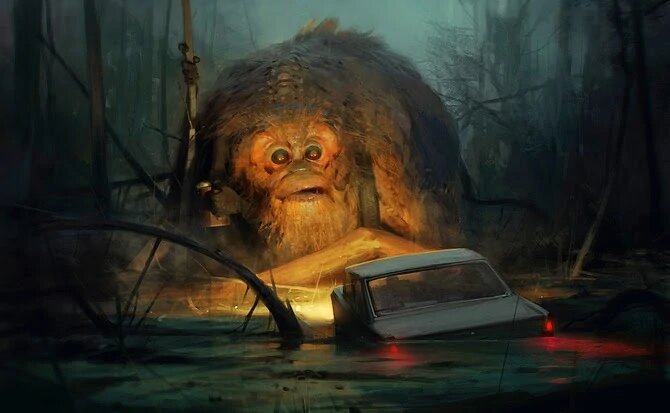 Це монстр Йожин с болот. Пожирающий пражаков (жителей Праги).