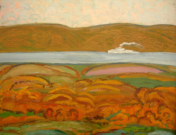 Н.Ф.Шеин.  Белый пароход. 1975. Тольяттинский художественный музе