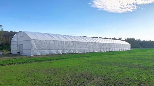 Туннельная теплица с прямой стенкой