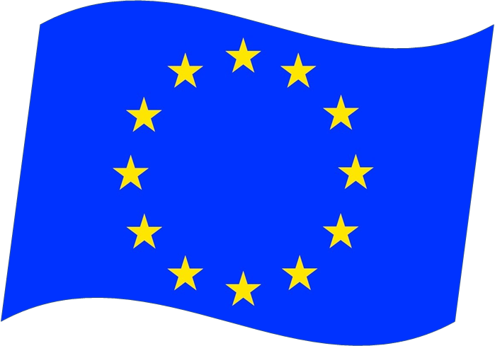 Флаг Европейского Союза, в который входит большинство стран Европы.