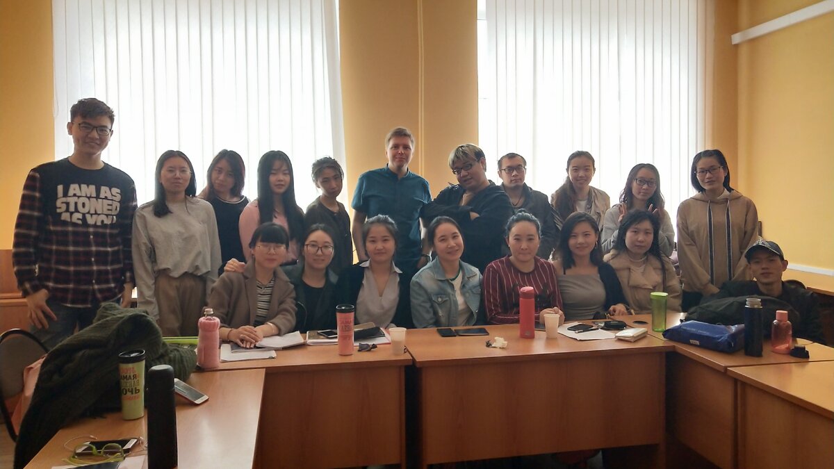 Моя первая группа с китайскими студентами 