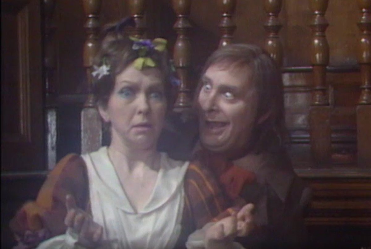  О.Волкова и О.Басилашвили в телеспектакле "Пиквикский клуб" (1986) 