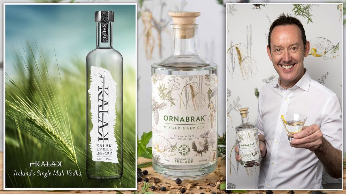Kalak Single Malt Vodka (40%), Ornabrak Single Malt Gin (43%) и Патрик Шелли .