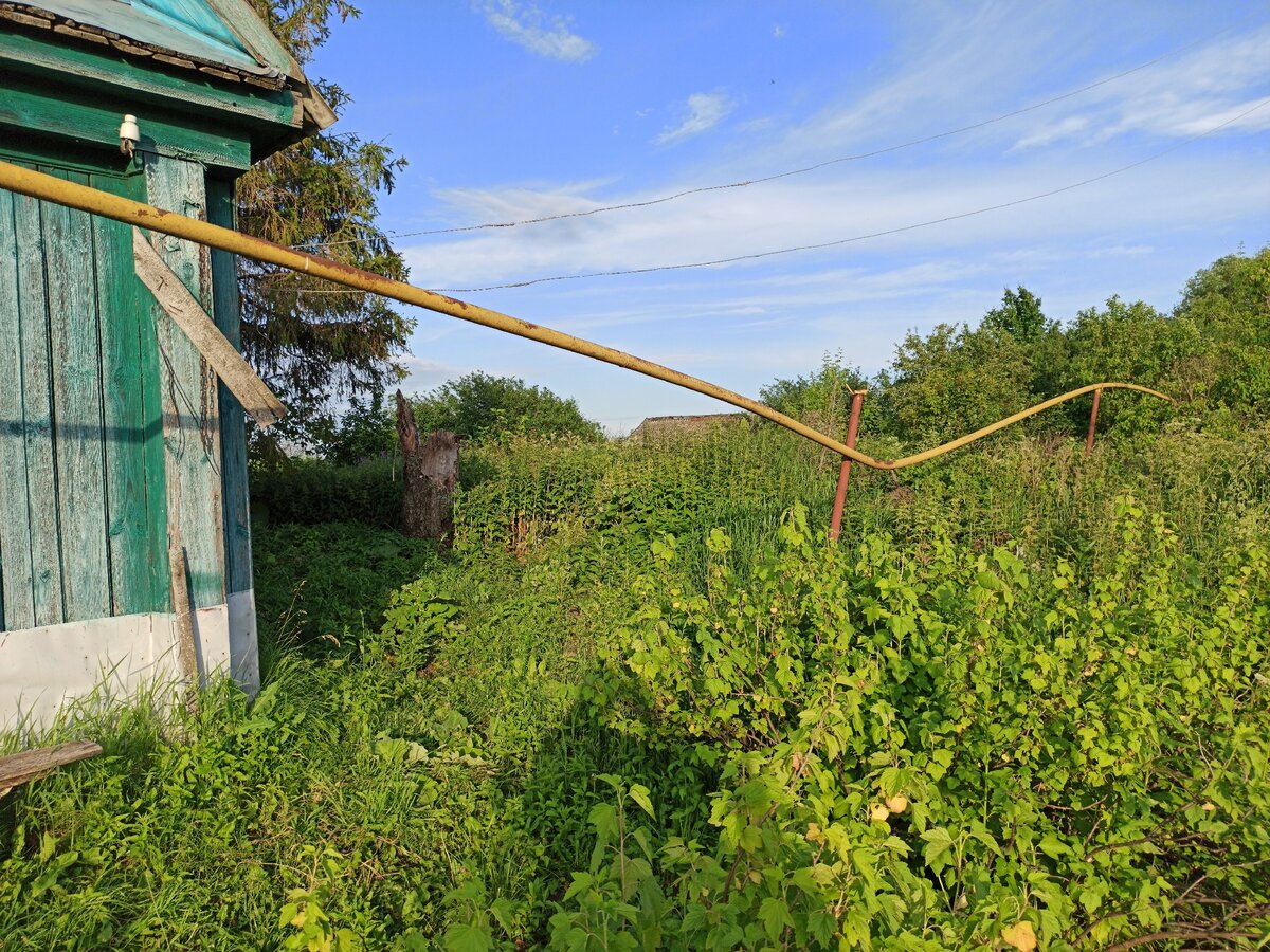 Последствия падения дерева. Можно заметить отремонтированные провода