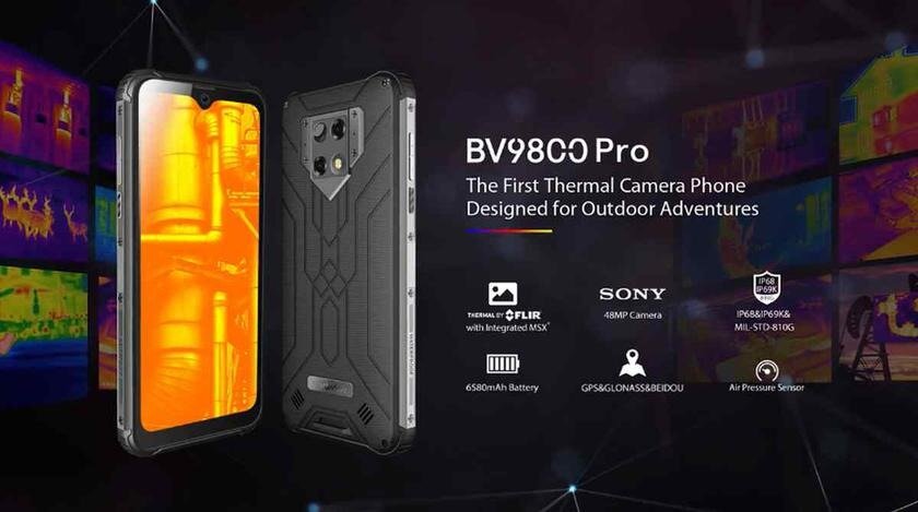 Blackview BV9800 Pro: защищенный смартфон с камерой-тепловизором и батареей на 6580 мАч