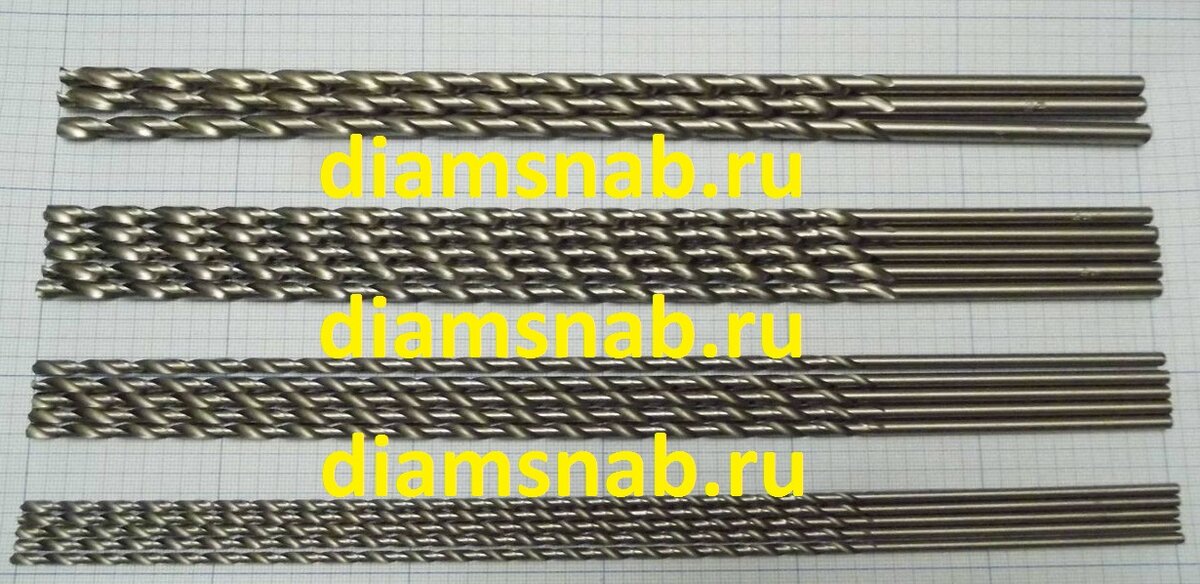 Длинные сверла по металлу, длина сверл 300 мм, диаметры сверл от 3 мм до 14 мм в diamsnab.ru
