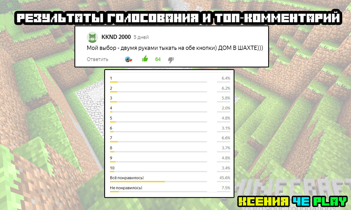 Результаты голосования и комментарий