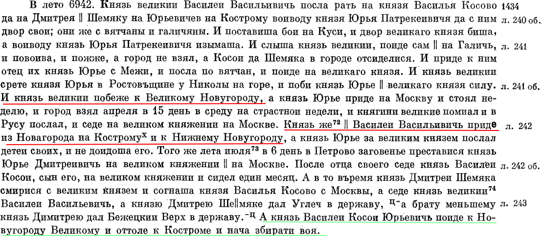 Сказ о том, как Василии туда-сюда бегали. Источник Устюжский летописный свод (http://russia4d.ru/content/polnoe-sobranie-russkikh-letopisei-toma-1-43)