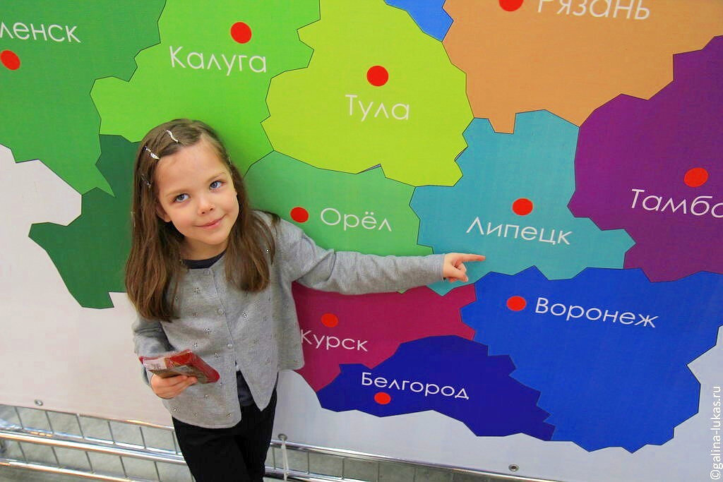 Регионы России на карте. Фото автора