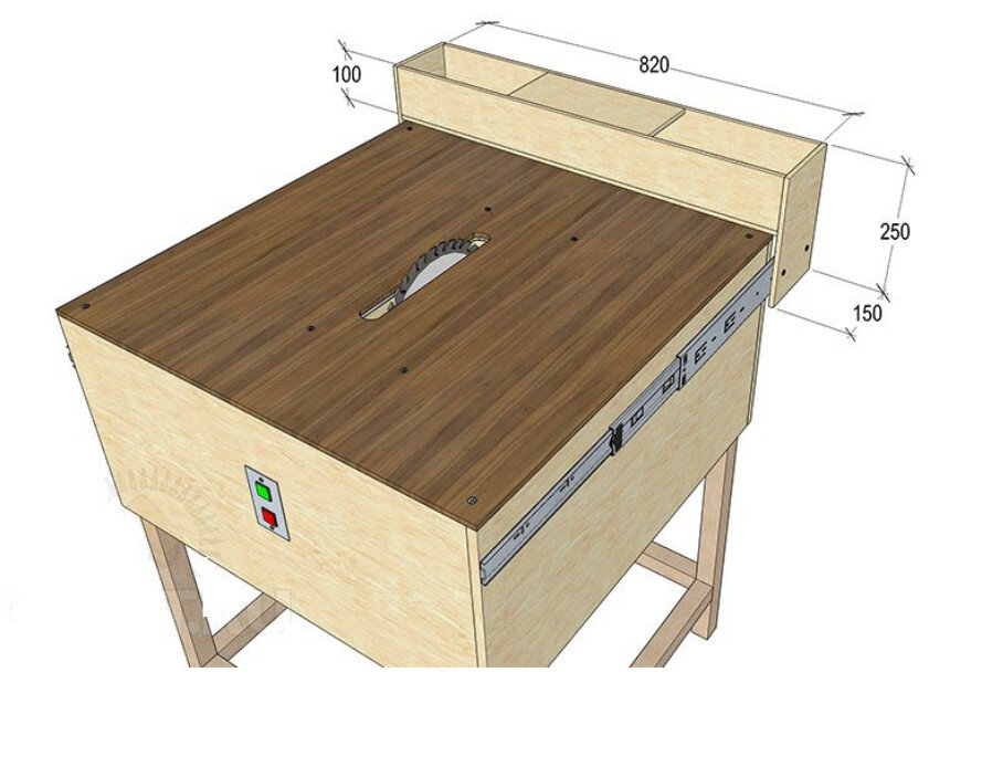 Как сделать циркулярный станок по дереву своими руками: чертежи