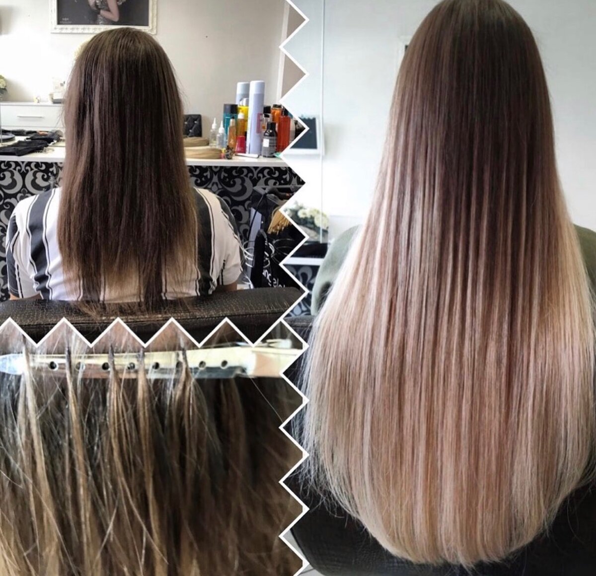 Нанокапсулы по Итальянской горячей технологии наращивания волос