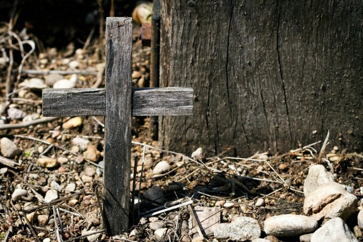 В каком году закрыли кресты. Крест на кладбище. Крест Могильный деревянный старый. Кресты на кладбище палки. Могильный холмик с крестом.