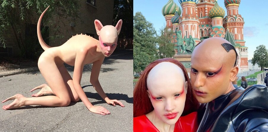 Эти "няшки" не заливали глаза, они применяют разные линзы. И местами креативны, если посмотреть их фото по разным статьям. Тема одна - но вариации многочислены. К ним я еще вернусь во второй части, посвященной философскому осмыслению бодимодификаций.