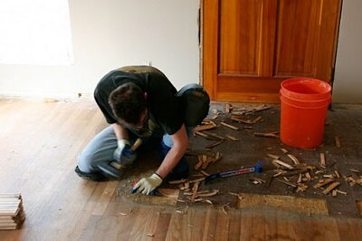 Снятие паркета своими руками