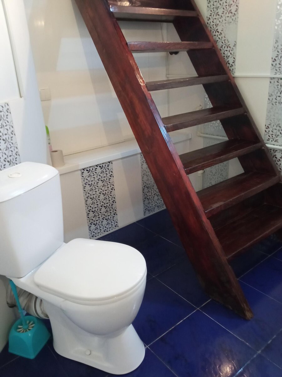 Собственно сама лестница для спуска в сан узел