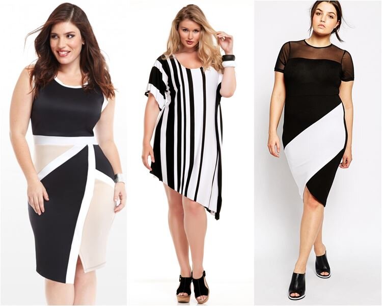 Стильные платья для девушек(платья Plus Size)