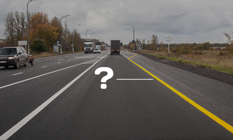 Желтая сплошная справа дороги — что она значит?