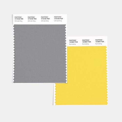 PANTONE 17-5104 Ultimate Gray и PANTONE 13-0647 Illuminating 