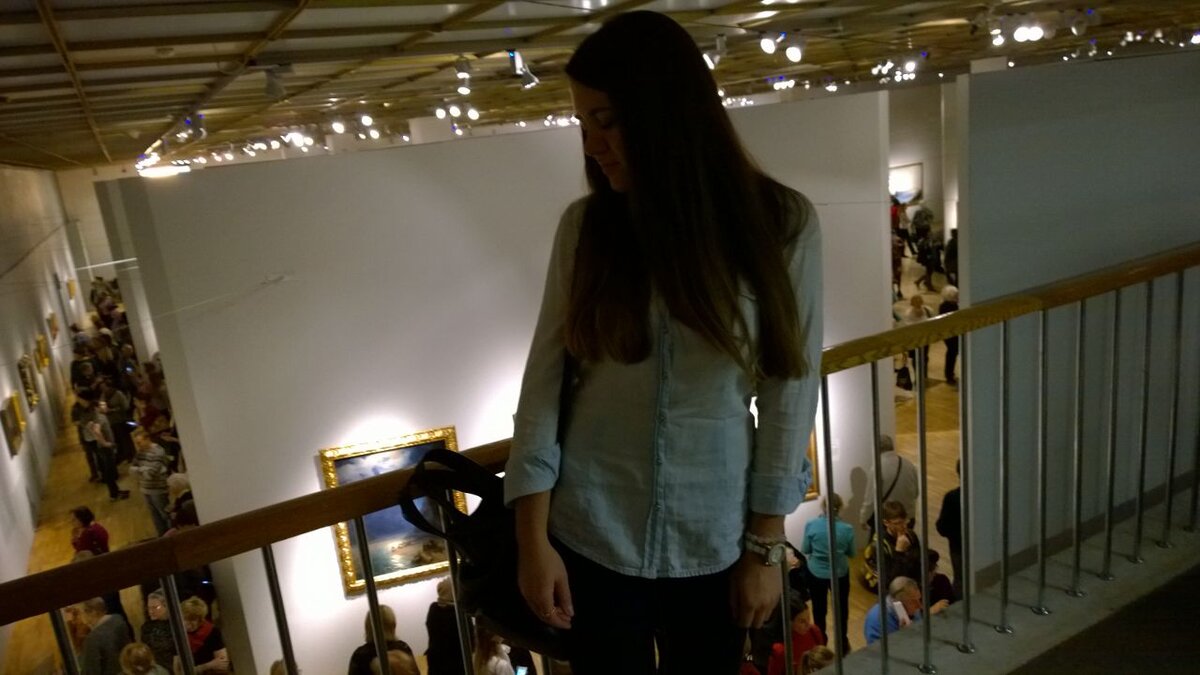 Выставка в Новой Третьяковке. Приятно, что ценителей прекрасного так много!