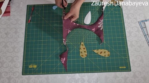 DIY пэчворк идея. Лоскутное шитьё, аппликация на джинсе. Красивая утилизация лоскутков ткани.