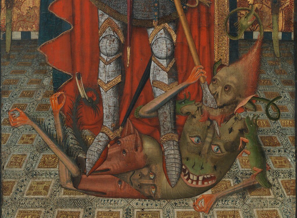 Архангел Михаил, 1450-1500. Мастер из Бельмонте, Испания. Фрагмент / Saint Michael, 1450-1500, North Spanish. Master of Belmonte (Spanish, Aragon, active ca. 1460-90). The Metropolitan Museum of Art