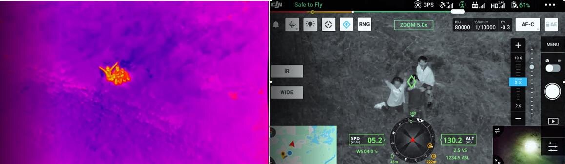 Дрон DJI MATRICE-300 и ранее использовался для поиска пропавших людей