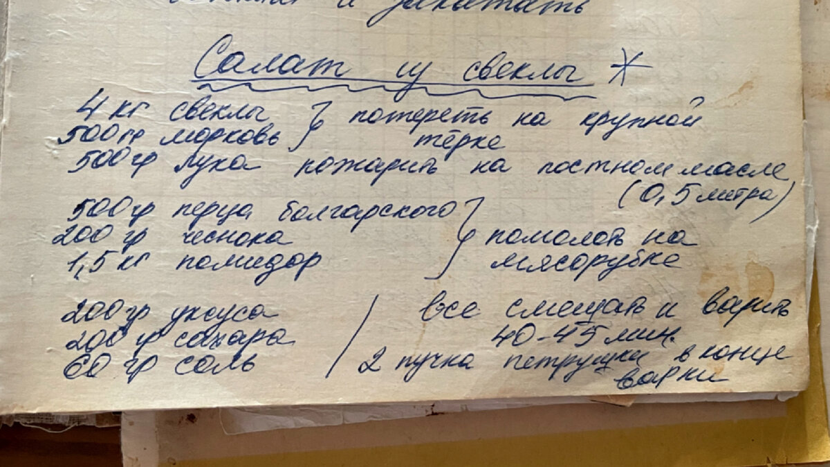 Вариантов приготовления этого салата из свёклы множество. Предлагаю вам  свой вариант (записала его ещё будучи студенткой) | Людмила Плеханова  Готовим вместе. Еда | Дзен