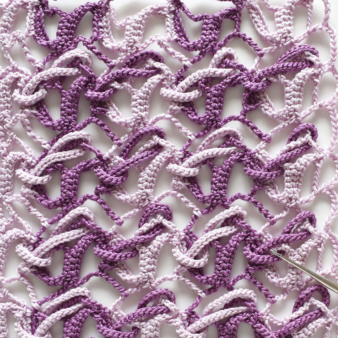 Схему этого узора будем разбирать на 2 уроке курса