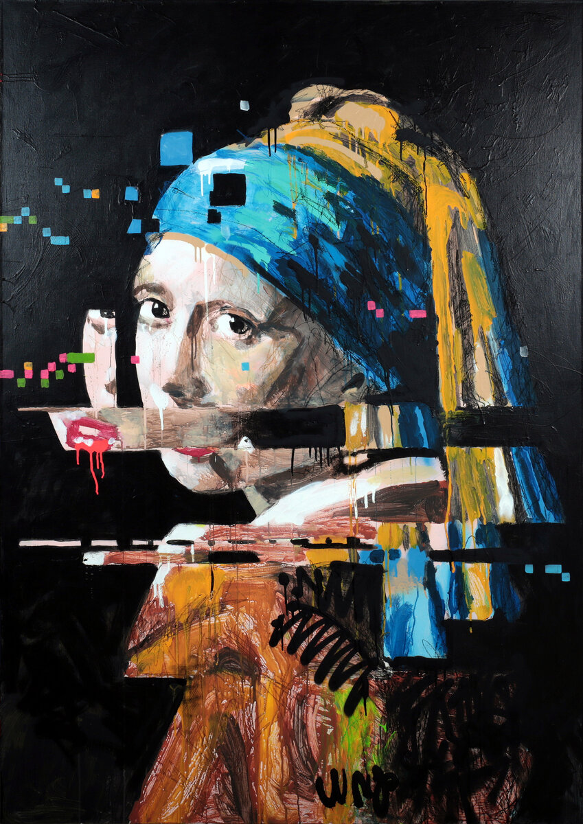 картина "После Вермеера" 170х120см, холст, масло, акрил, 2019 г. Молдаванов А.В.