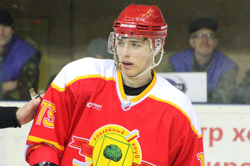 Исаак Валицкий в форме ХК "Липецк"